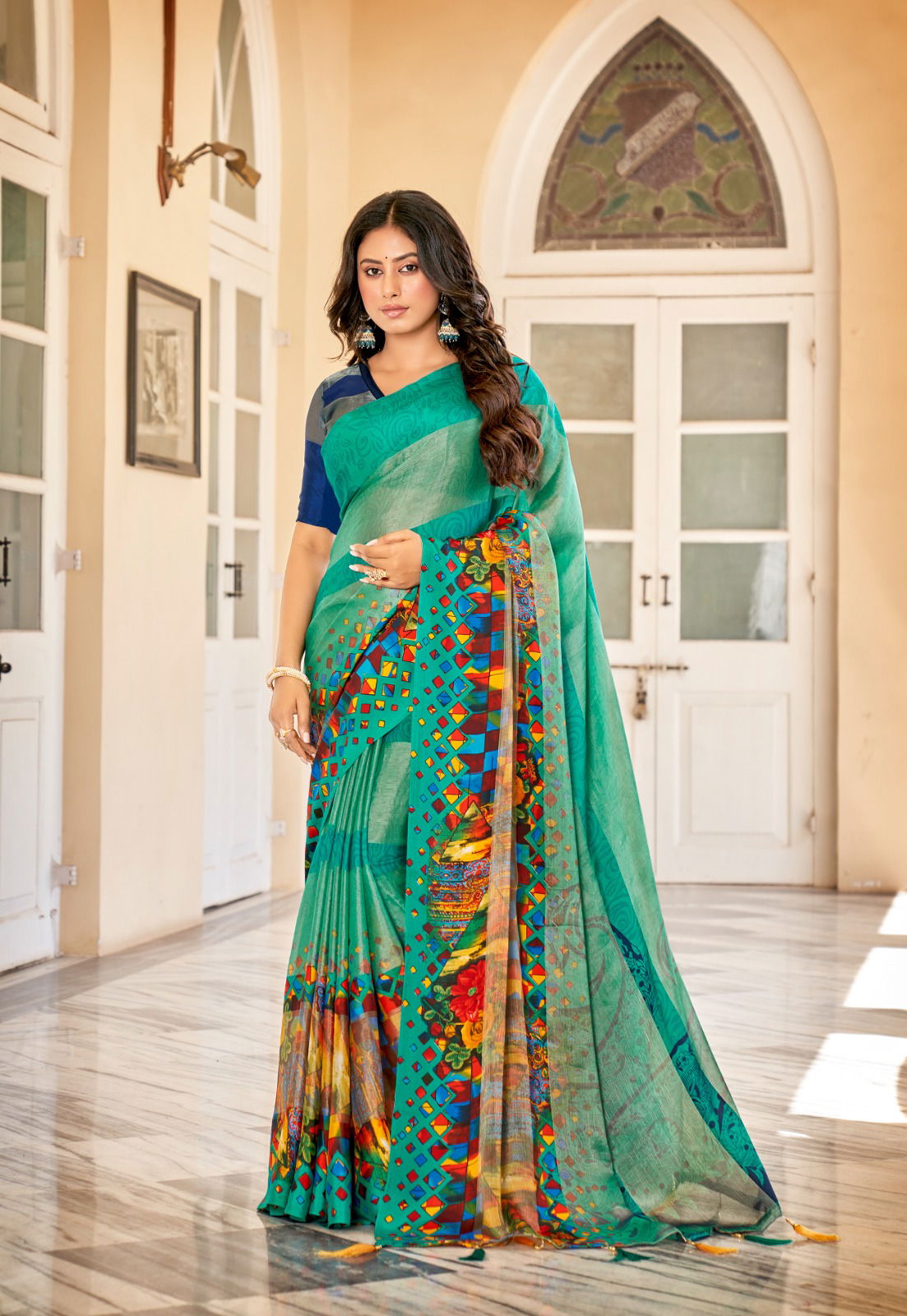 Sattin Brasso Vol 6 By Vinamra Daily Wear Sarees Catalog